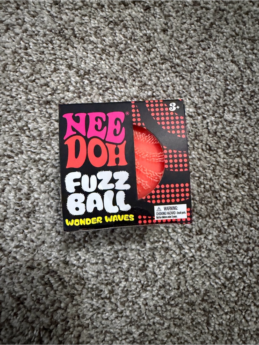 NeeDoh Fuzz Ball Wonder Waves - Orange